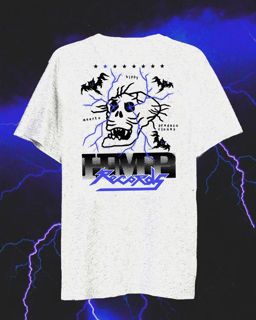 Remera con el logo de HMP Records